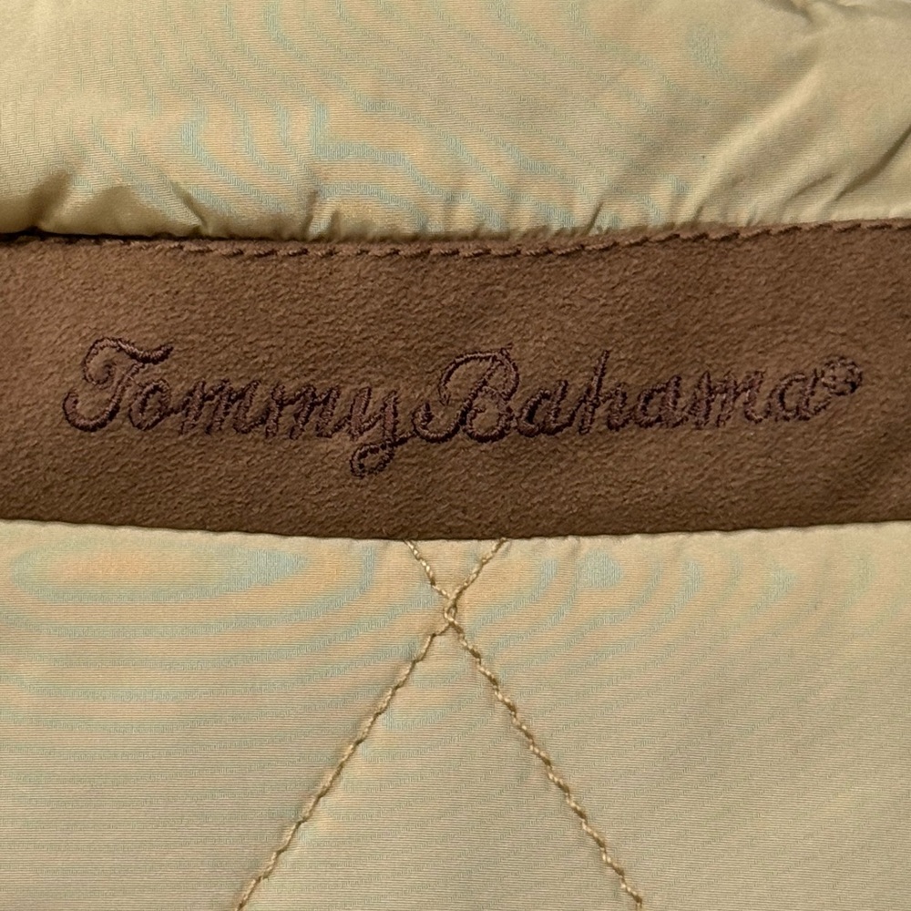 Vintage Tommy Bahama Quilted Beige  Hunting Vest XXL, lined - Picture 9 of 12